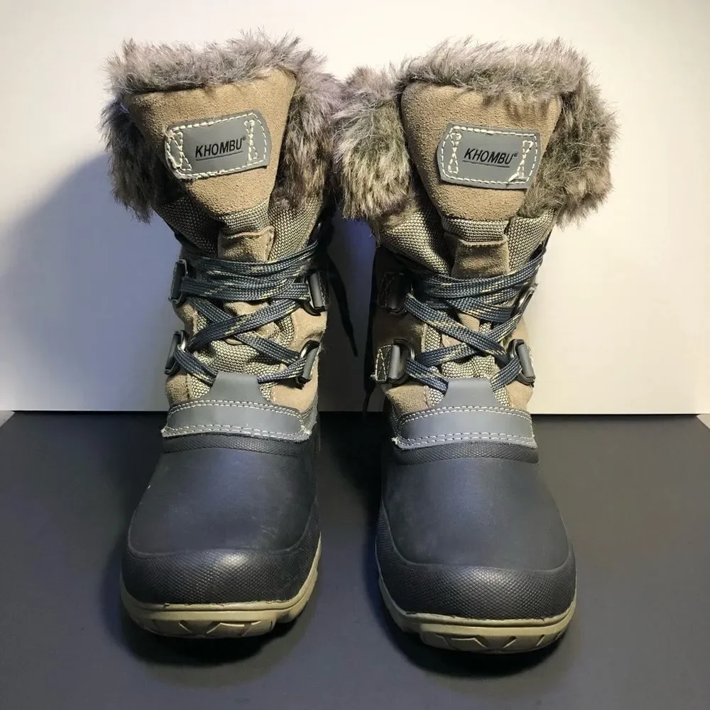 Womens KHOMBU Slope Faux Fur Winter Boots / Size 7
